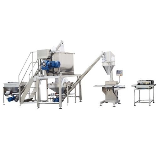 Automatic Powder Mixing Filling and Sealing Line
