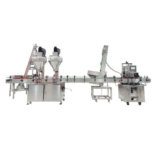 Double Heads Powder Filling Capping Line