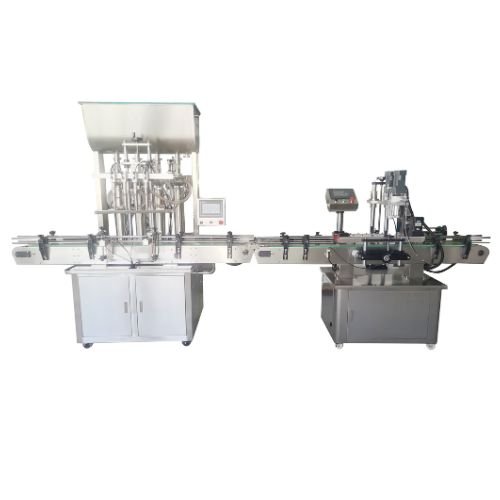 Four Heads Paste Filling Capping Line
