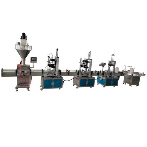 Small Size Pwoder Filling Capping and Labeling Line