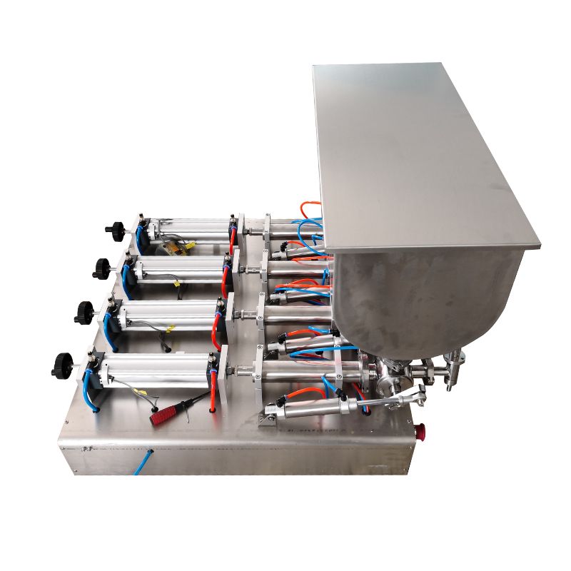 X-G Pneumatic Piston Passte Filling Machine with Mixer Hopper